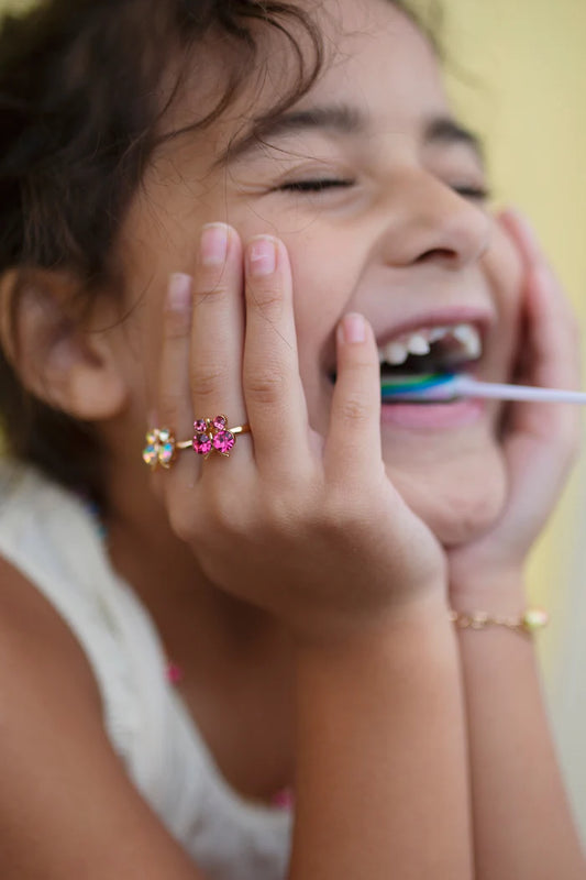 Tomfoolery Toys | Boutique Butterfly Gem Rings, 3pc