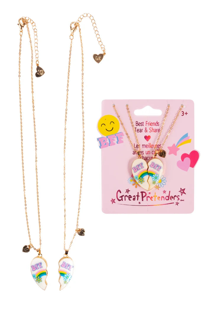 Tomfoolery Toys | Bodacious Besties Tear & Share Necklace