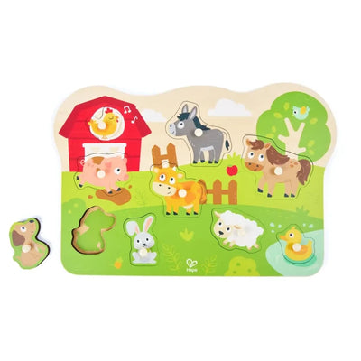 Farm Animals Peg Puzzle Preview #2