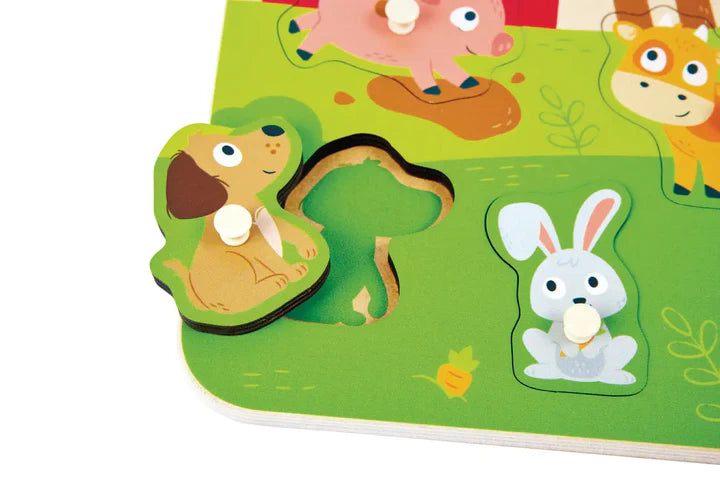 Farm Animals Peg Puzzle Cover