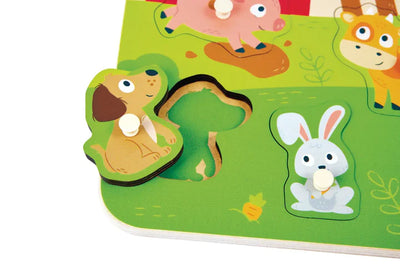 Farm Animals Peg Puzzle Preview #3