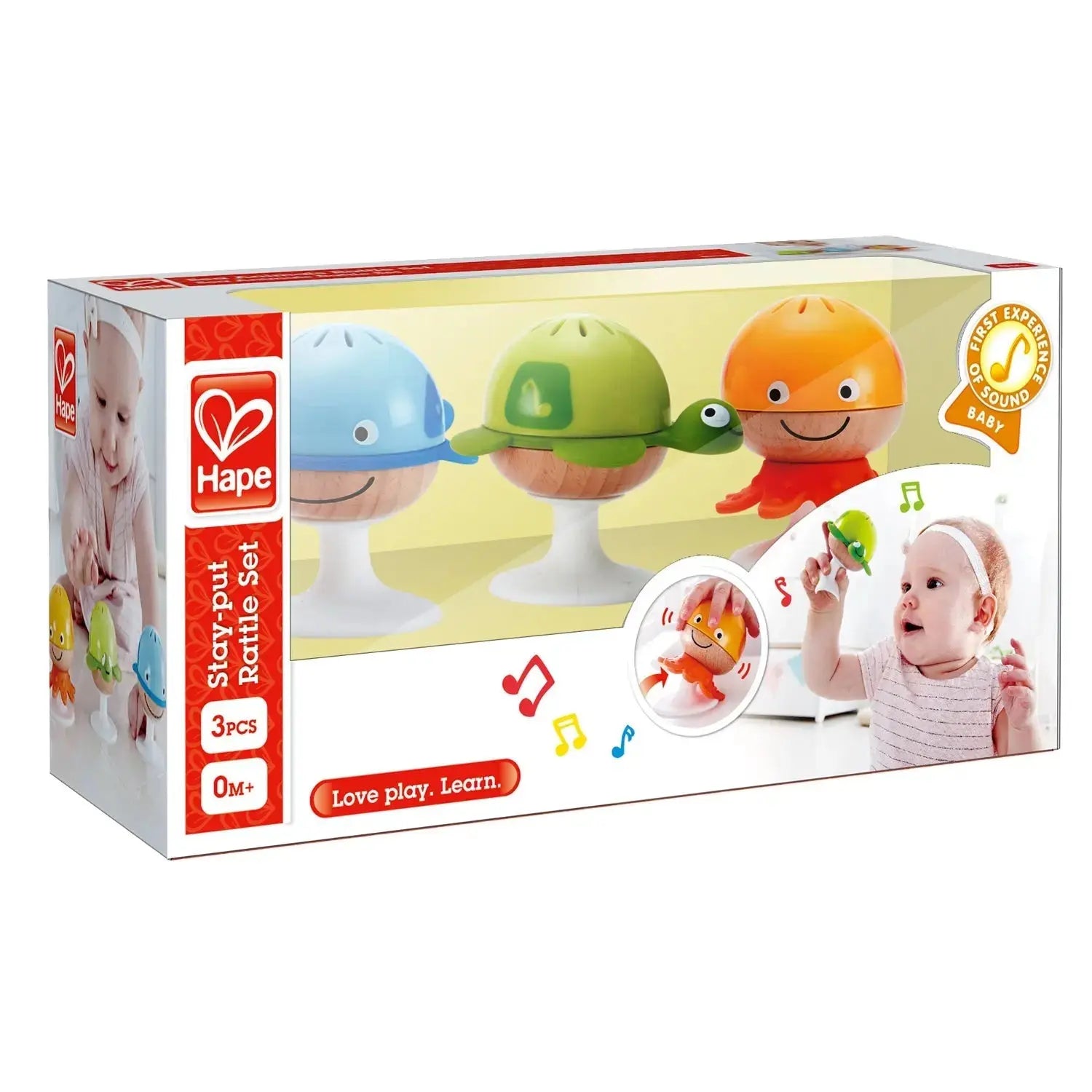 Tomfoolery Toys | Stay-Put Rattle Set