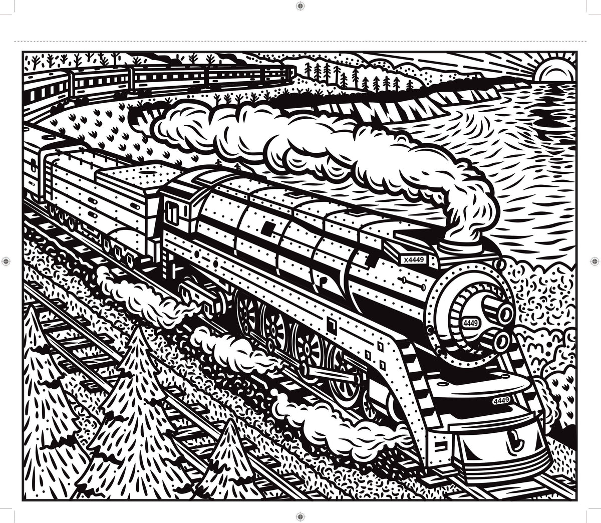 Trains Magic Painting Cover