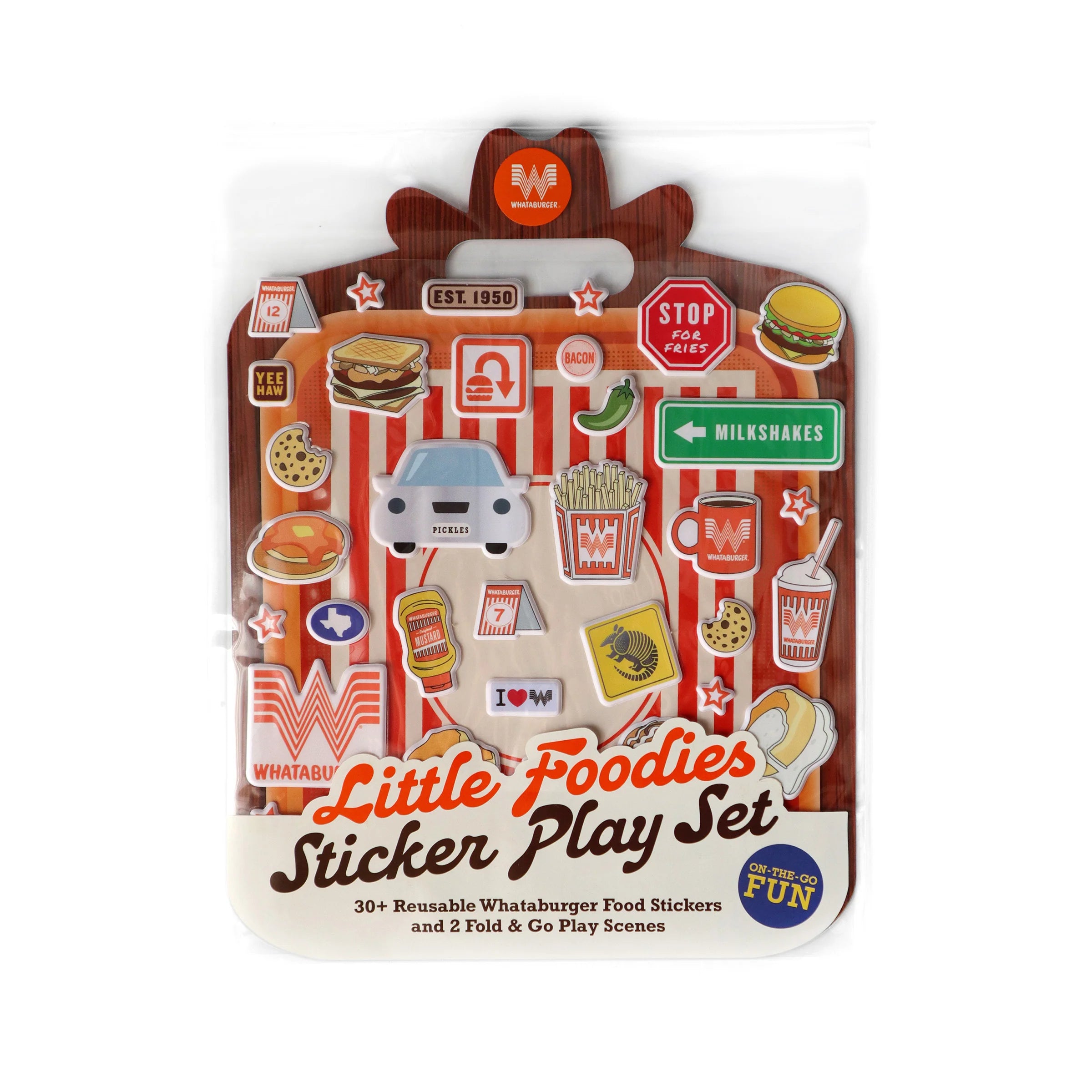 Tomfoolery Toys | Whataburger Little Foodies Sticker Play Set