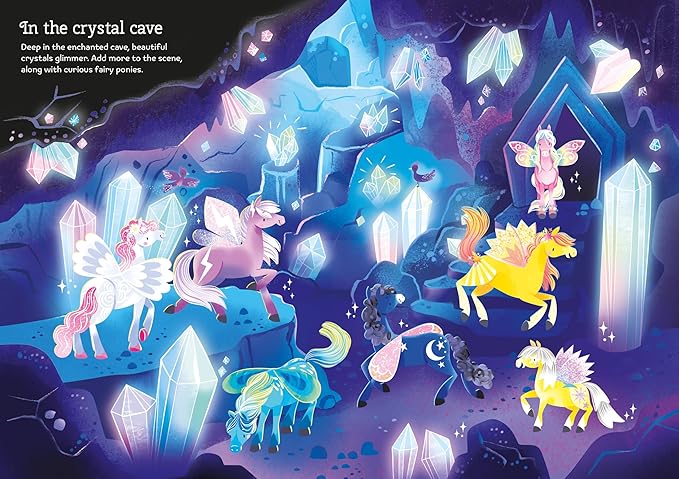 Sparkly Fairy Ponies Sticker Book Cover