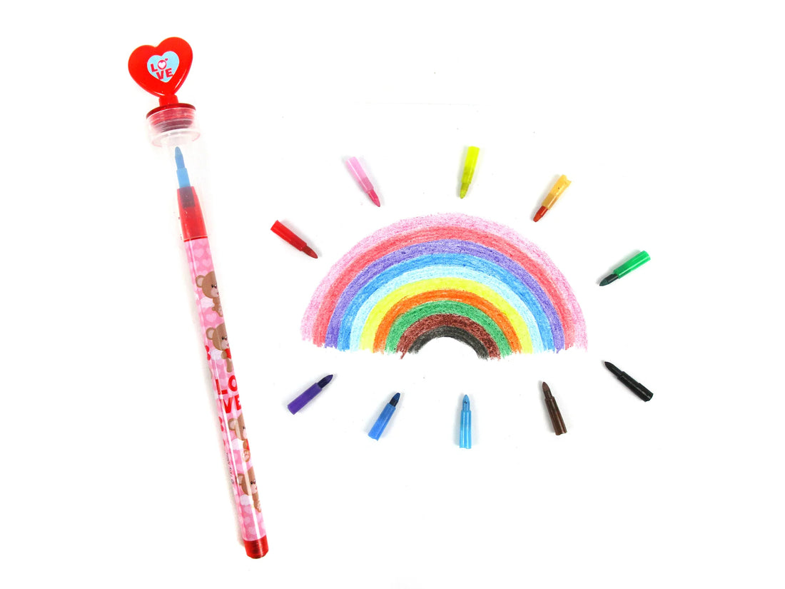 Valentine's Day Stackable Crayon w/Stamper Preview #4