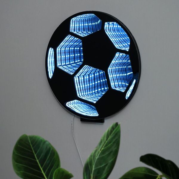 White Soccer Ball Infinity Mirror Preview #4