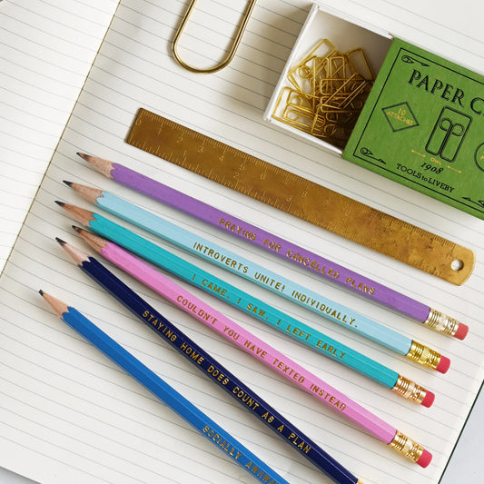 Tomfoolery Toys | Introvert Pencil Pack