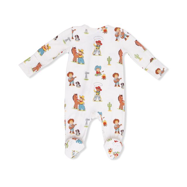 Vintage Cowboys 2 Way Zipper Footie Cover