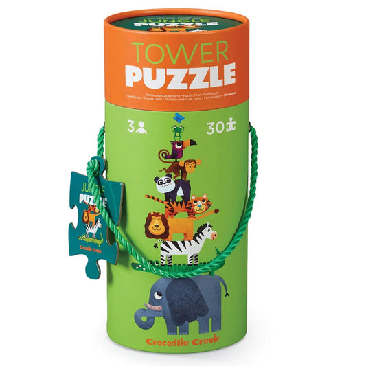 Tomfoolery Toys | 30pc Tower Puzzle: Jungle