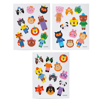Kidoki Cute Animal Puffy Stickers Preview #2