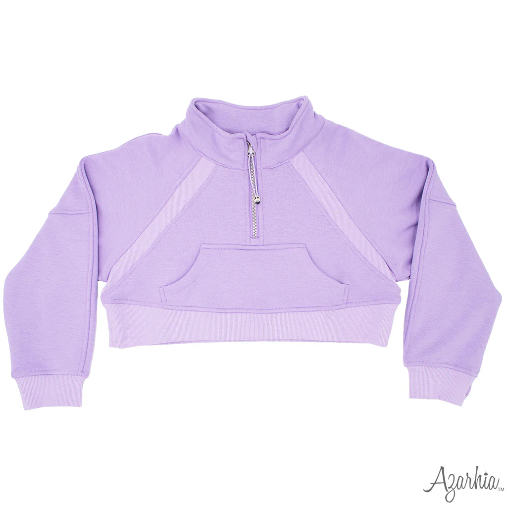 Tomfoolery Toys | Lavender Oversized Cropped Sweatshirt