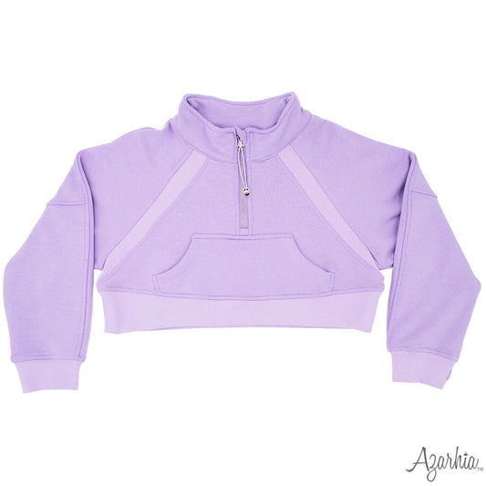 Tomfoolery Toys | Lavender Oversized Cropped Sweatshirt