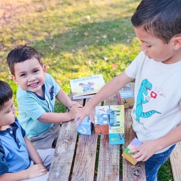 Little Blue Truck Puzzle Block Cover