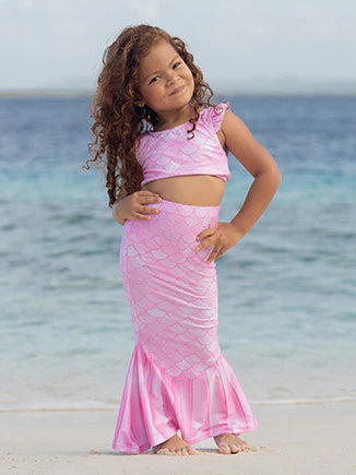 3pc Mermaid swimsuit w/ruffle PINK Preview #1