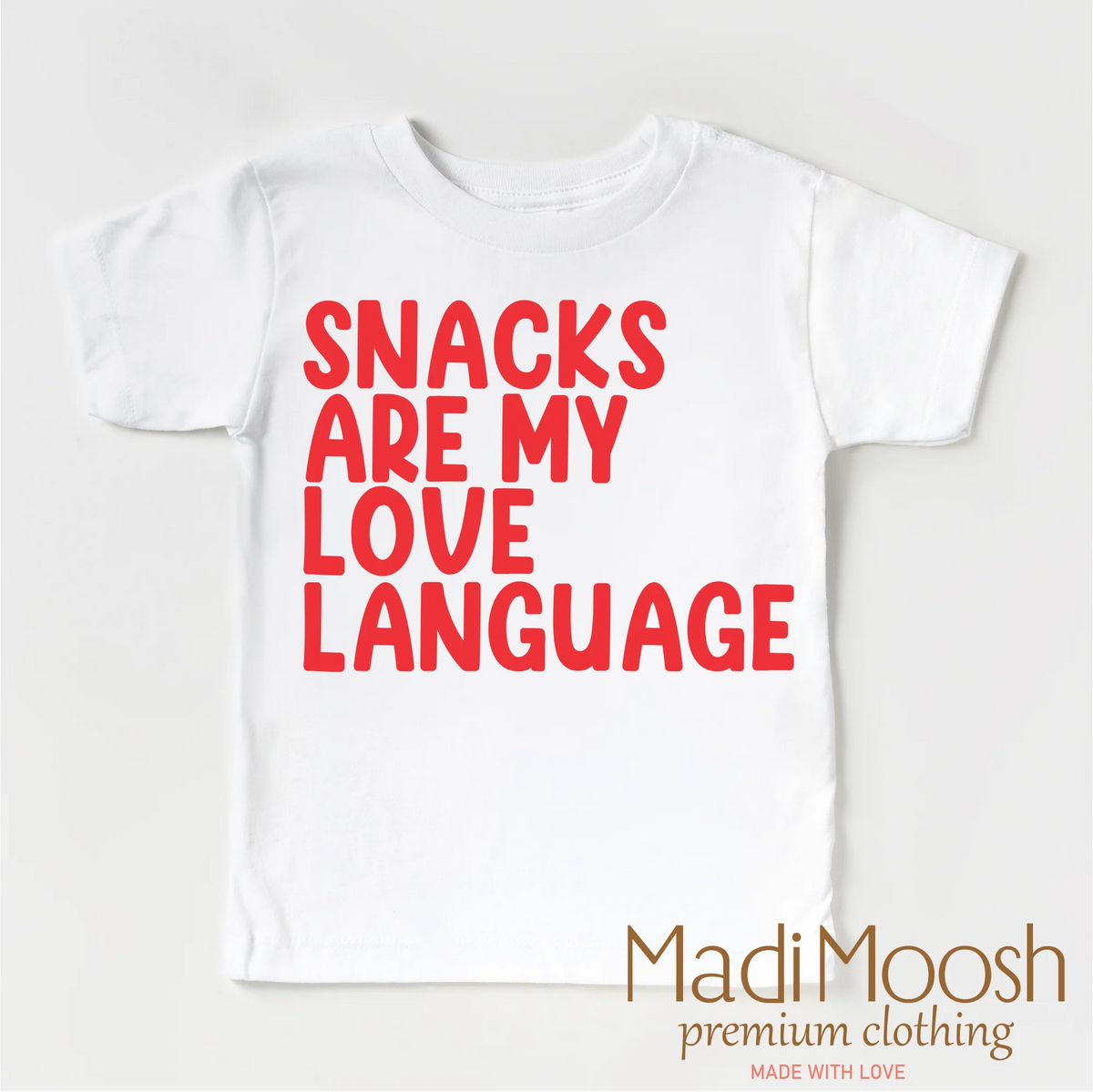 Snacks Are My Love Language Shirt Cover