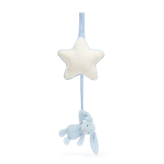 Tomfoolery Toys | Bashful Blue Bunny Musical Pull