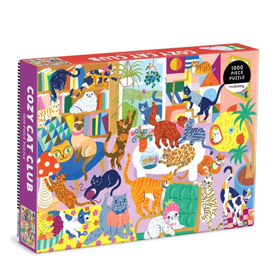 Cozy Cat Club 1000pc Puzzle Preview #1