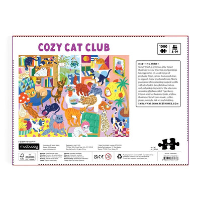 Cozy Cat Club 1000pc Puzzle Preview #2
