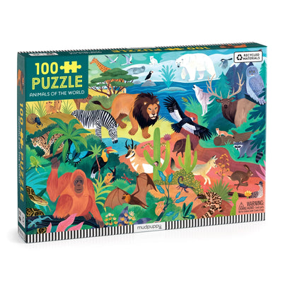 Animals of the World 100 Piece Puzzle Preview #1