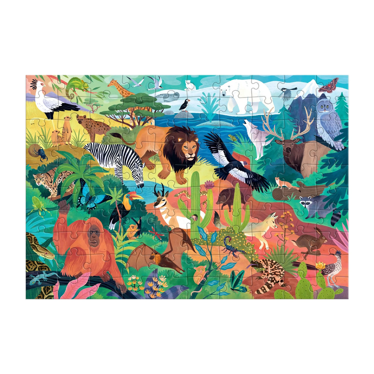 Animals of the World 100 Piece Puzzle Cover
