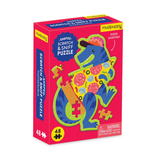 Tomfoolery Toys | Mini Pizzasaurus Scratch & Sniff Puzzle