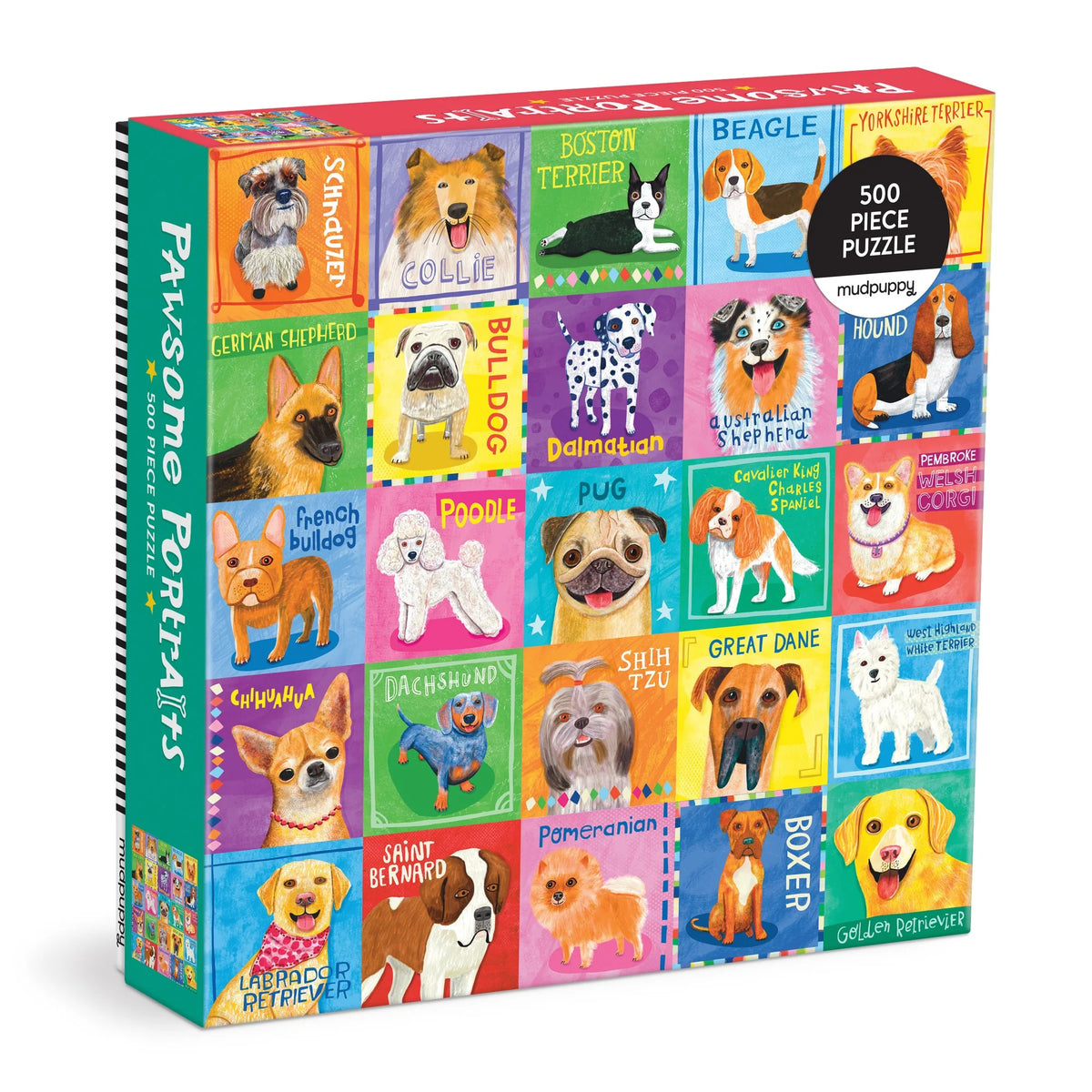Pawsome Portraits 500pc Family Puzzle Cover
