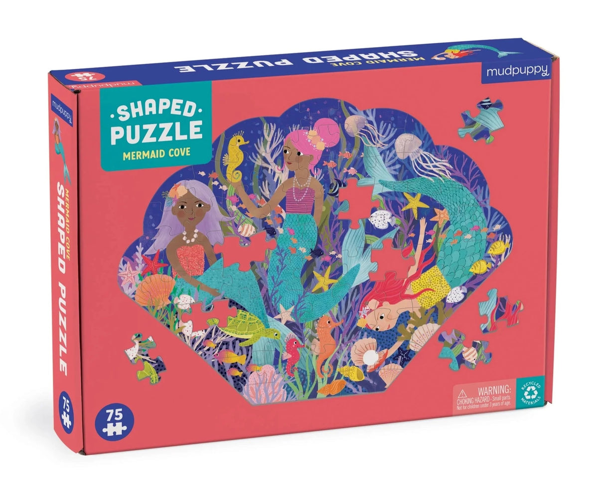 Mermaid Cove Shaped Puzzle Cover