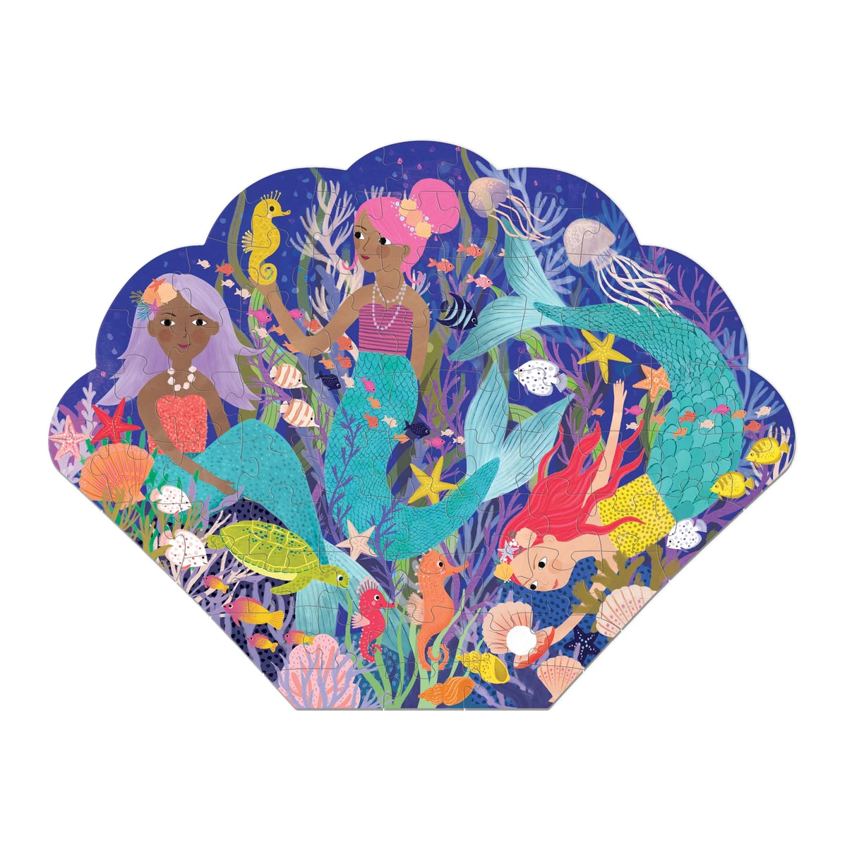 Mermaid Cove Shaped Puzzle Cover