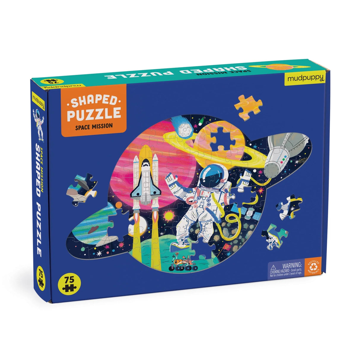 Space Mission Shaped Puzzle Cover