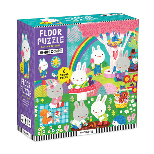 Tomfoolery Toys | Garden Bunnies Floor Puzzle