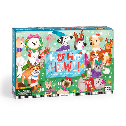 Tomfoolery Toys | Ho Ho Howl! Countdown Puzzle Set