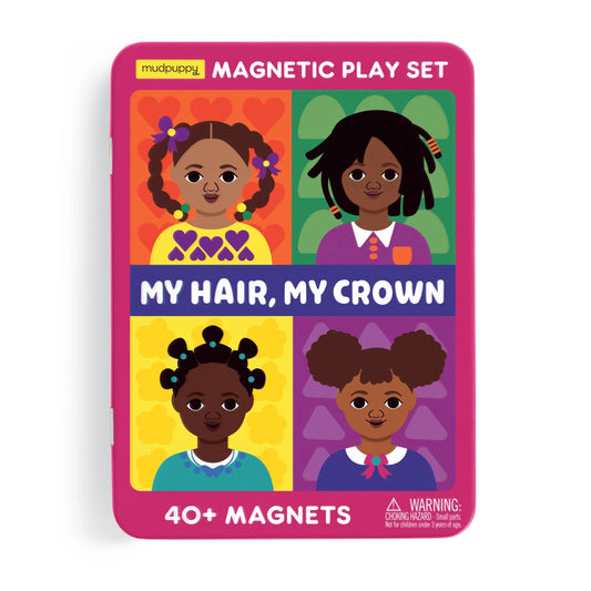 Tomfoolery Toys | My Hair, My Crown Magnetic Play Set