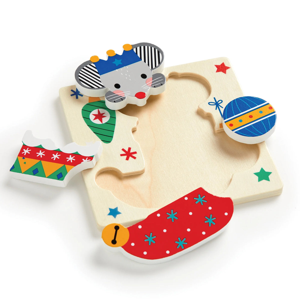 Festive Friends Wood Puzzles Set Cover