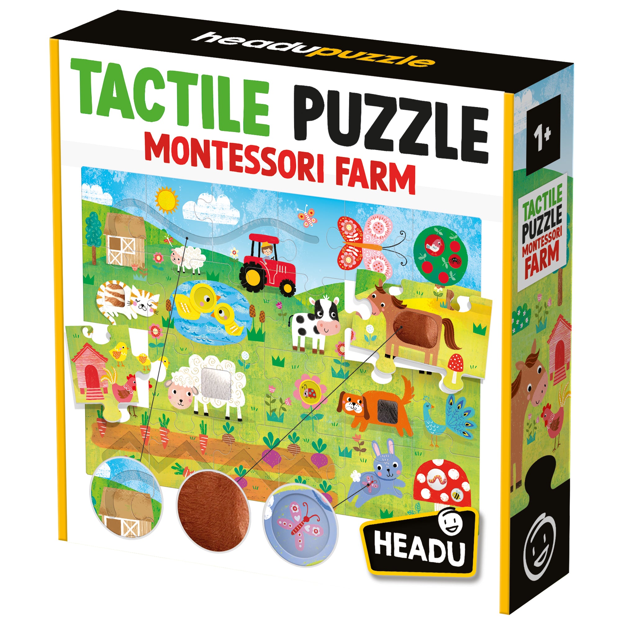 Tomfoolery Toys | Tactile Farm Montessori Puzzle