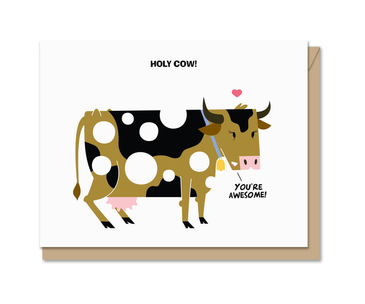 Holy Cow! Greeting Card Cover