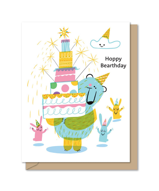 Tomfoolery Toys | Hoppy Bearthday Birthday Card