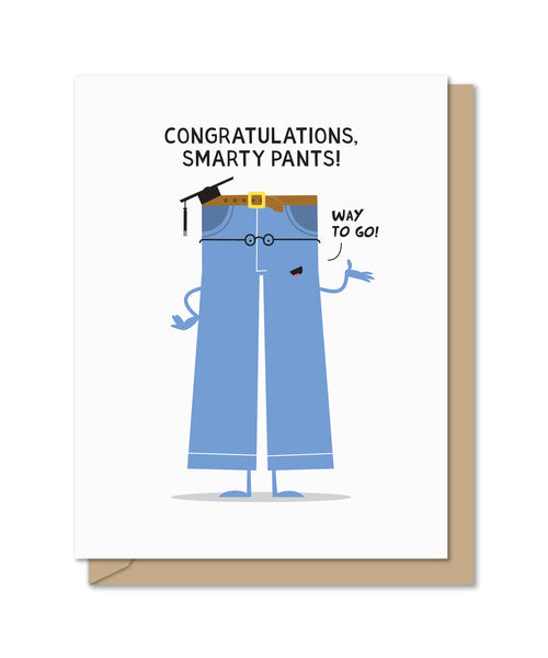 Tomfoolery Toys | Smarty Pants Greeting Card