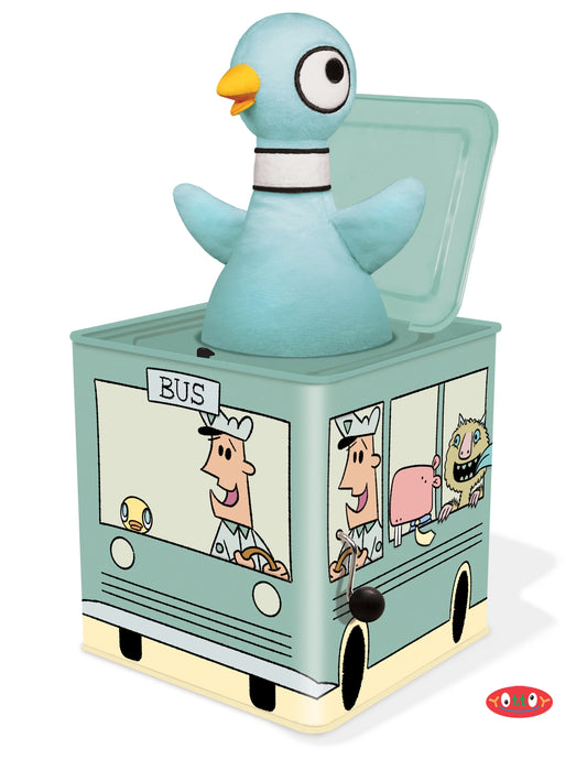 Tomfoolery Toys | Pigeon Jack-in-the-Bus