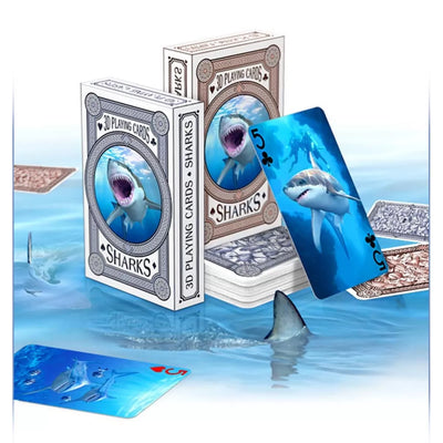 3D Shark Playing Cards Preview #1