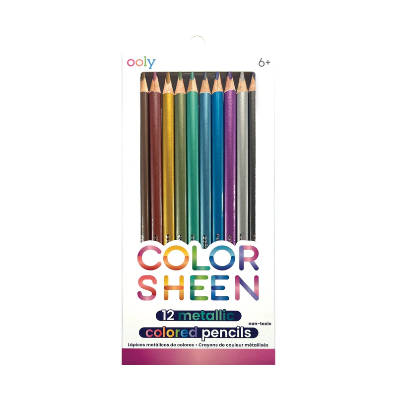 Tomfoolery Toys | Color Sheen Metallic Colored Pencils