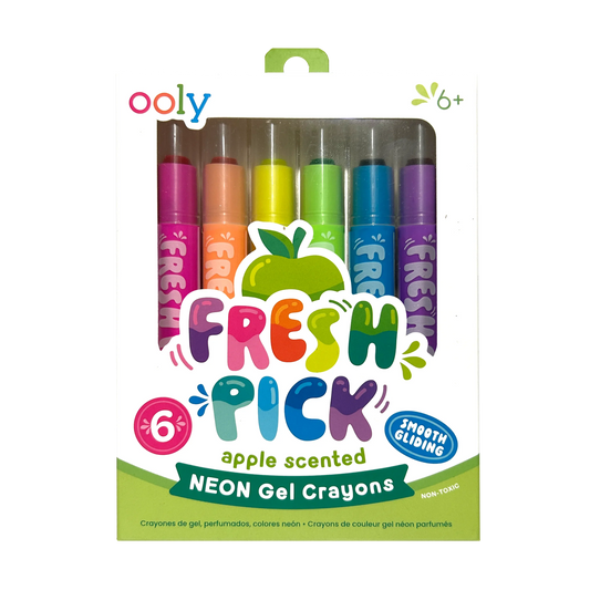 Tomfoolery Toys | Fresh Pick Apple Scented Gel Crayons