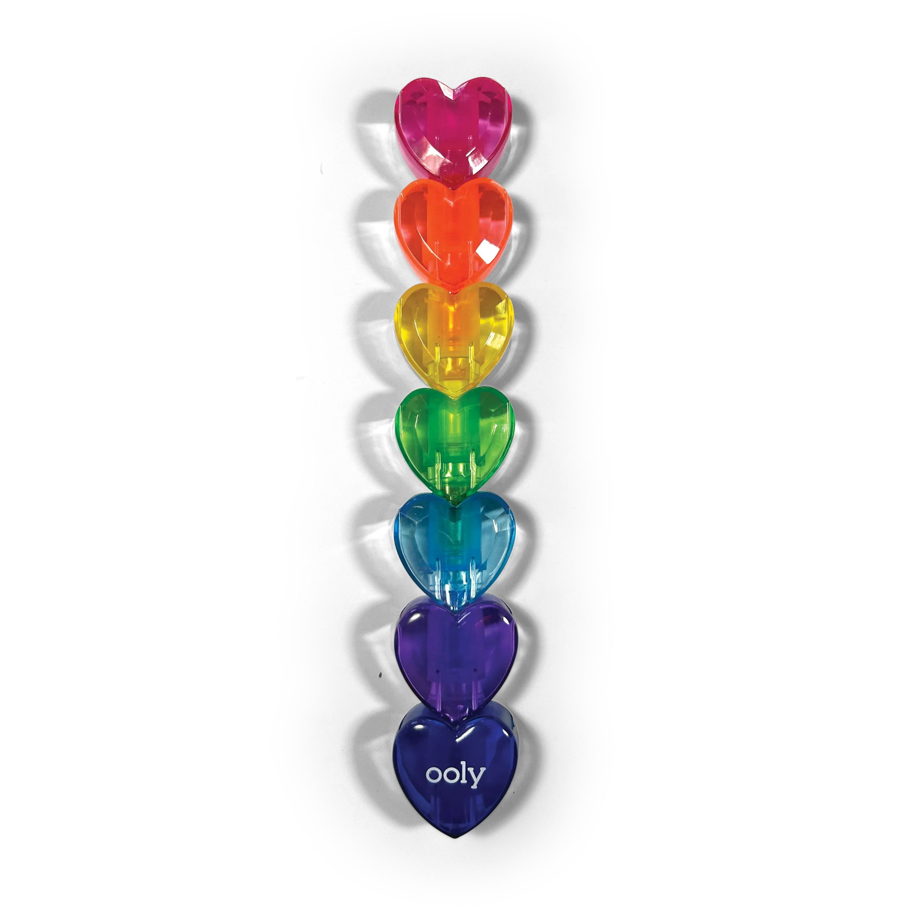 Tomfoolery Toys | Heart Stacks Stacking Highlighters