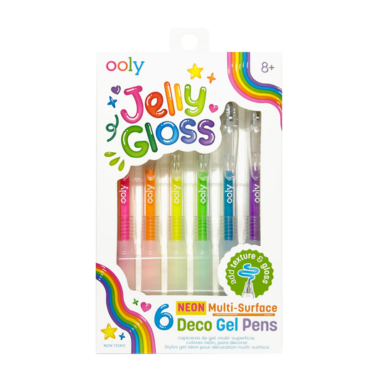 Tomfoolery Toys | Jelly Gloss Neon Deco Gel Pens