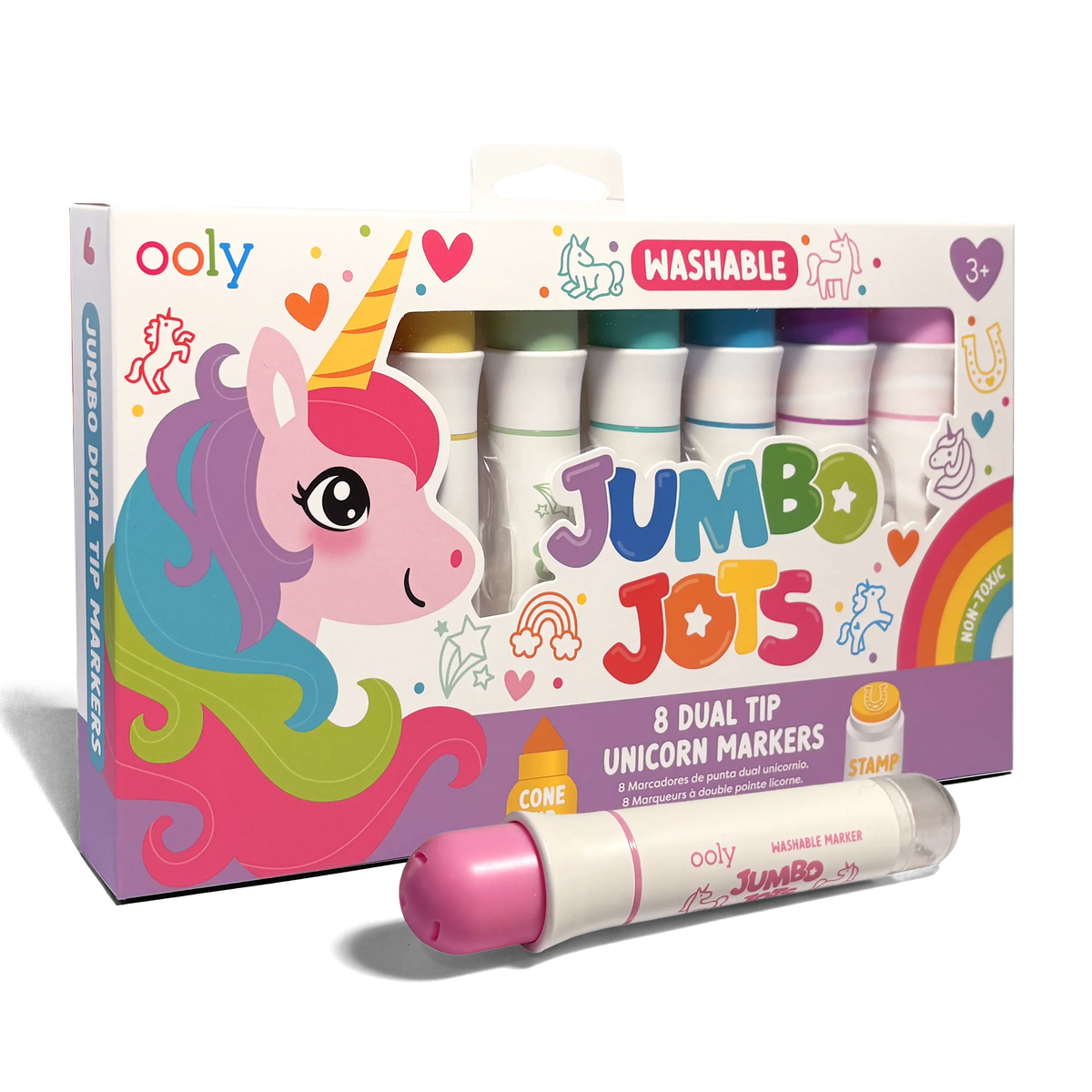 Jumbo Jots: Dual Tip Cone & Stamp Markers Assrt. Cover