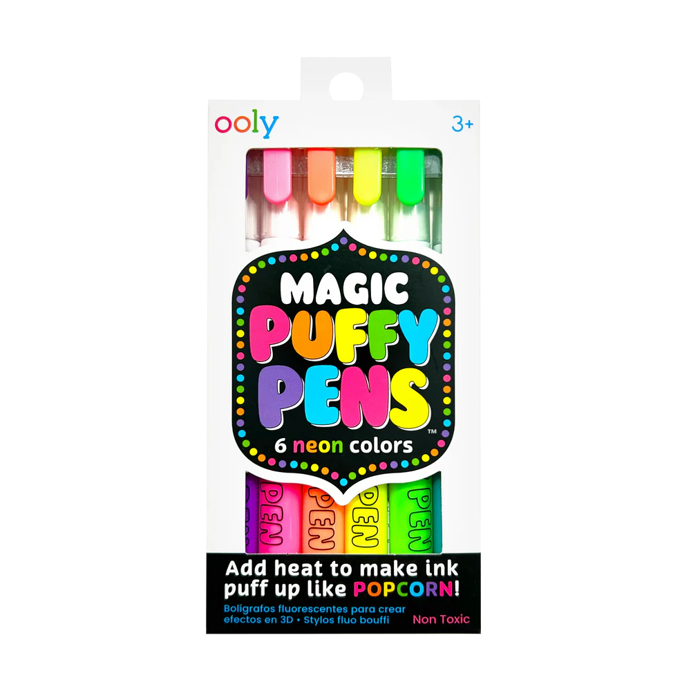 Tomfoolery Toys | Magic Puffy Neon Pens
