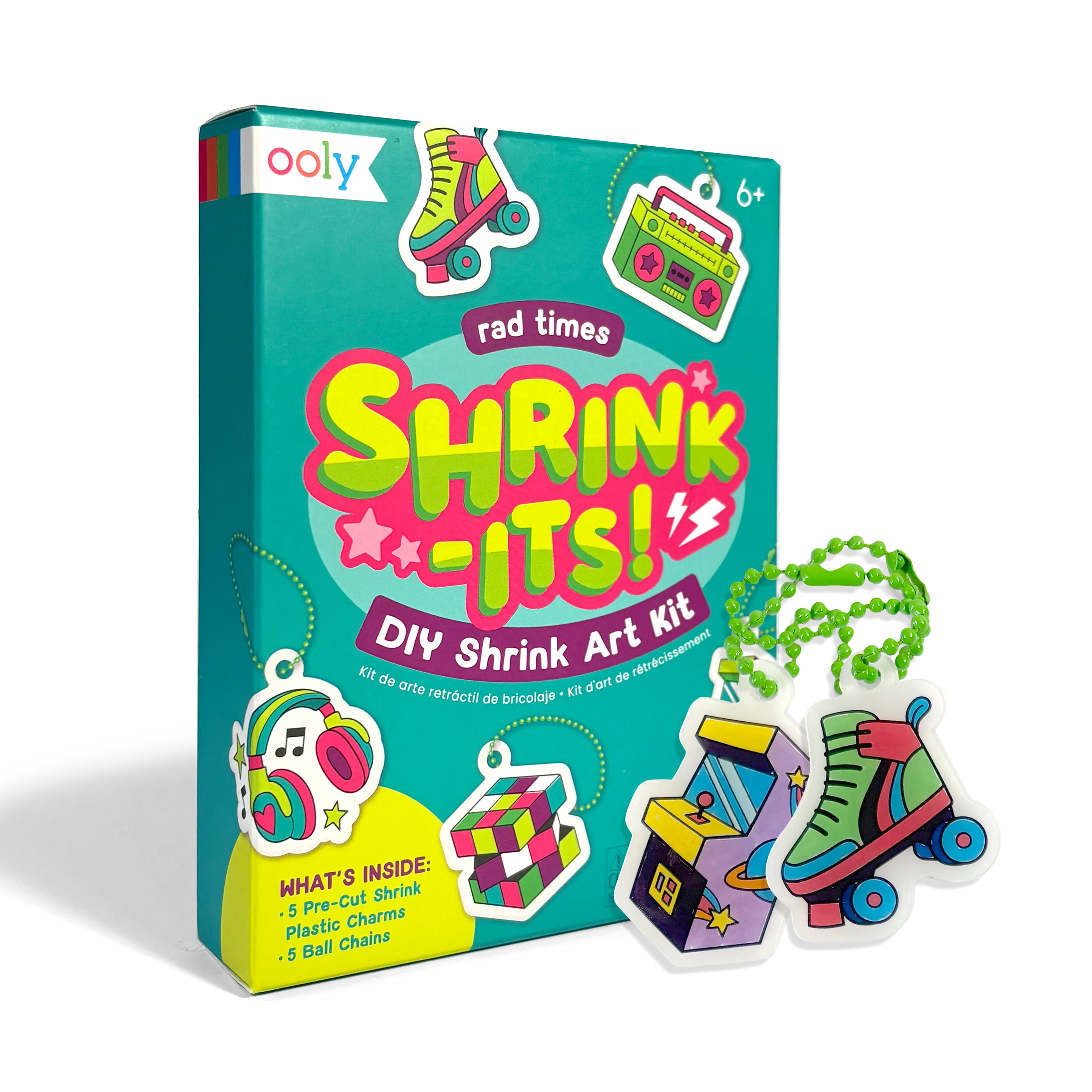 Tomfoolery Toys | Rad Times Mini Shrink-Its! Art Kit