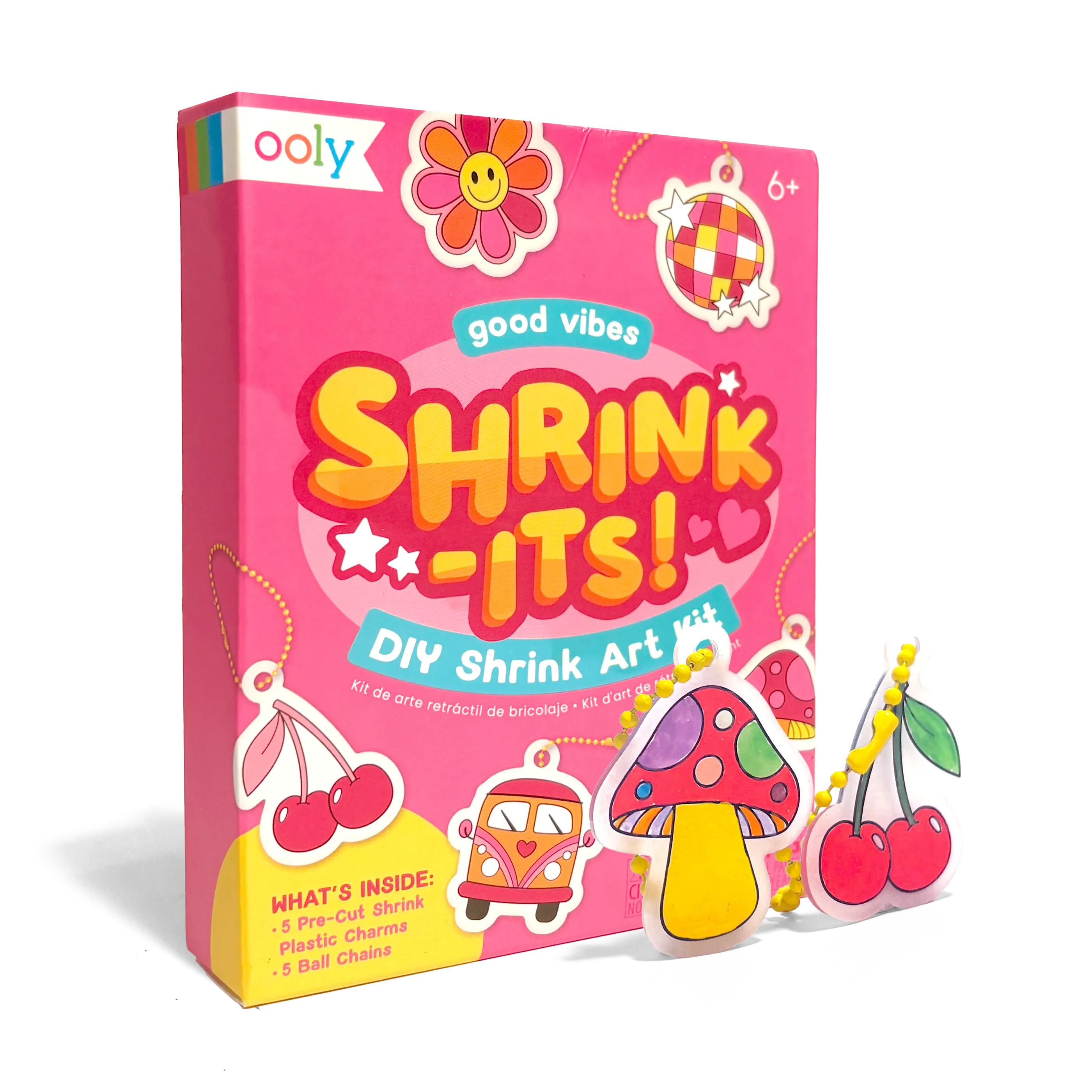 Tomfoolery Toys | Good Vibes Mini Shrink-Its! Art Kits