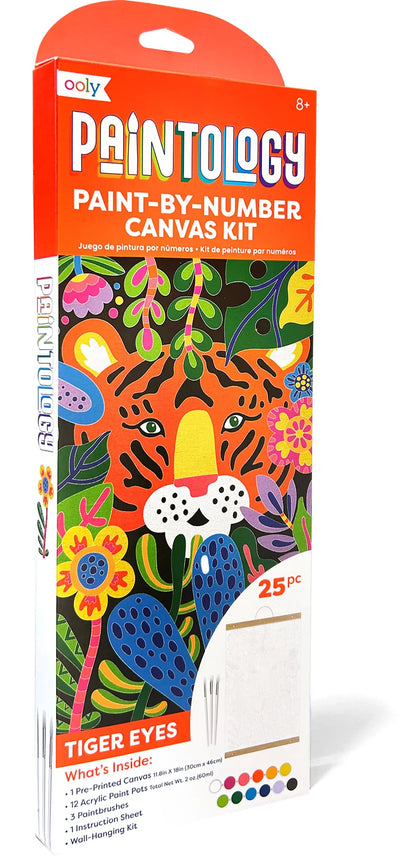 Paint By Number Canvas Kit Tiger Eyes Preview #2