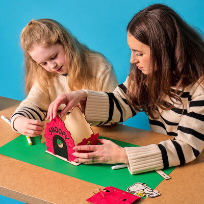 OOLY x Peanuts Color-in Wooden Birdhouse Kit Preview #2